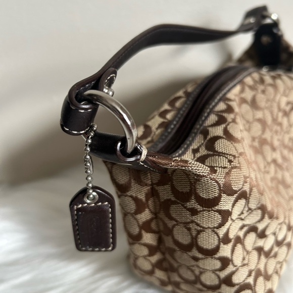 Coach Soho Signature Top Handle Mini Shoulder Bag Brown - Picture 6 of 6